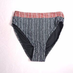 Myrah Womens Bikini Bottom XS High Rise Black Red New Without Tag